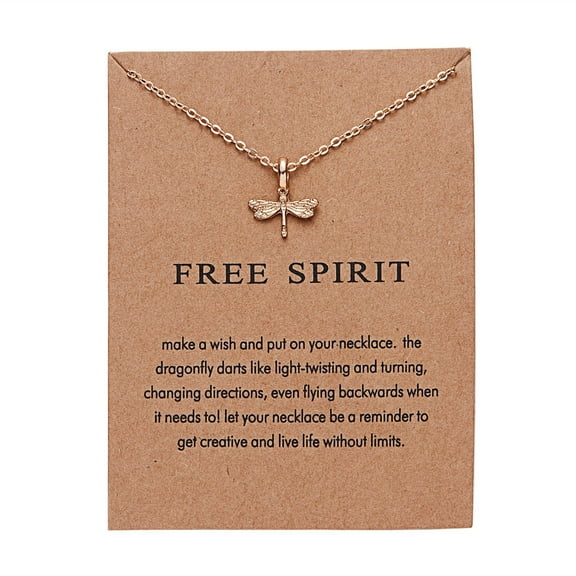 PONPRNGY Friendship Compass Necklace Good Luck Animal Pendant Chain Necklace with Message Card Gift Card for Women