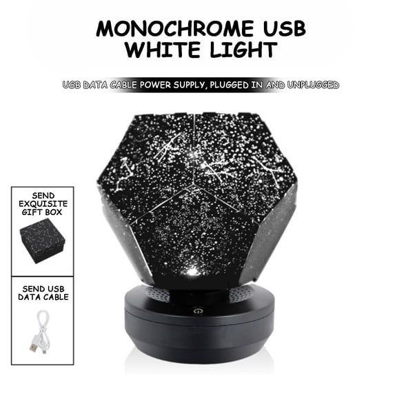 PONPRNGY Galaxy Star LED Night Light Projector Lights USB Cable Rechargeable