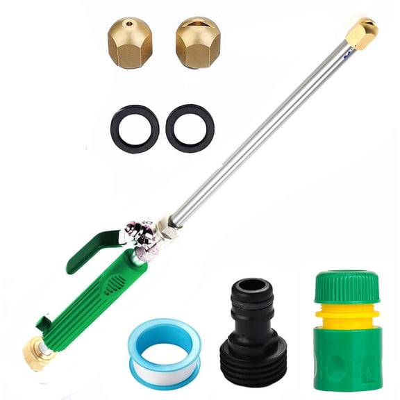 PONPRNGY High Pressure Power Washer, Watering Sprayer Cleaning Tool, Hydro Jet Nozzle Power Washer, Tool Pressure Washer Extension Wand with Hose Nozzles for Garden Hose and Car Washing