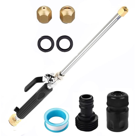 PONPRNGY High Pressure Power Washer, Watering Sprayer Cleaning Tool, Hydro Jet Nozzle Power Washer, Tool Pressure Washer Extension Wand with Hose Nozzles for Garden Hose and Car Washing