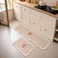 thumbnail image 1 of PONPRNGY Kitchen Rugs Set of 2, Kitchen Mats for Floor, Non Slip Washable Kitchen Runner Rugs, Easy to Clean, 1 of 7