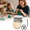 thumbnail image 1 of PONPRNGY Knitting Kit for Beginners Mini Portable Patch Darning Kit Patchwork Weaving Tool Set for Quickly Sewing Repair Sewing Supplies, 1 of 8