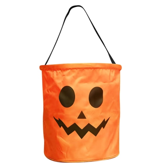 PONPRNGY Light LED Halloween Trick or Treat Bucket Pumpkin Candy Large Bags Collapsible Ghost Multipurpose Reusable Halloween Basket Birthday Party Goodie