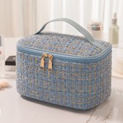 PONPRNGY Makeup Bag Cosmetic Bag Quilted Travel Makeup Toiletry Bags Set Organizer Cute Make Up Accessories Zipper Bags Pouch Travel Essentials Gifts for Women Teen Girls
