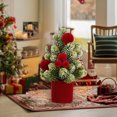 thumbnail image 1 of PONPRNGY Mini Christmas Tree, Small Christmas Little Tree, Table top Tree, Miniature Pine Artificial Xmas Tree with Ball Ornaments for Holiday Season Desk Decoration Centerpiece, 1 of 6