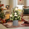 thumbnail image 1 of PONPRNGY Mini Christmas Tree, Small Christmas Little Tree, Table top Tree, Miniature Pine Artificial Xmas Tree with Ball Ornaments for Holiday Season Desk Decoration Centerpiece, 1 of 6