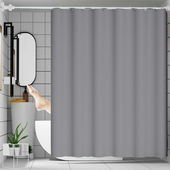 PONPRNGY Modern Shower Curtain, Solid Color Shower Curtain Waterproof Polyester for Bathroom, 71 x 71 Inches
