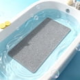 thumbnail image 1 of PONPRNGY Non Slip Bathtub Mat 39 x 15 Inch, Long Bath Mat for Tub, Soft PVC Loofah Shower Floor Mat, Quick Drying Bathroom Tub Mat for Wet Area, without Suction Cup, 1 of 6