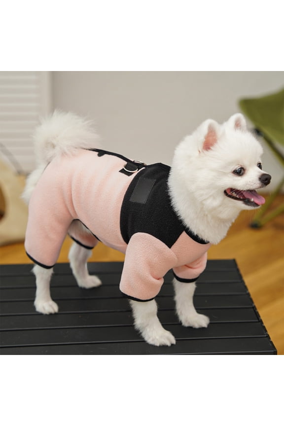 Pink Sweater Clothes Polar Fleece Woolen Sweater Winter Warm Sweat Shirt 4 Legs Jumpsuit Simple Hoodie Sweater for Small