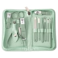 thumbnail image 1 of PONPRNGY Professional Nail Clipper Kit - 12 Pieces Stainless Steel Manicure Kit, Nail Care Tools with Luxurious Travel Case, 1 of 2
