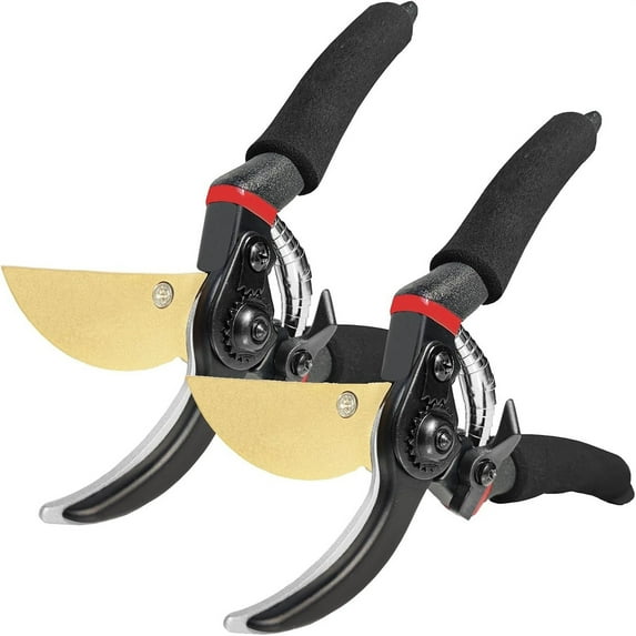 PONPRNGY Pruning Shears for Gardening Professional Bypass Hand Stainless Steel Sharp Blade Garden Scissors Plant Flower Garden Clipper 1 Pack