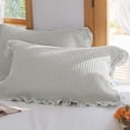 thumbnail image 1 of PONPRNGY Ruffle Pillow Cases Standard Size, Ruffled Pillow Covers with Envelope Closure, Wrinkle Resistant Pillowcases, Ruffled Pillow Shams (1 Pcs), 1 of 6