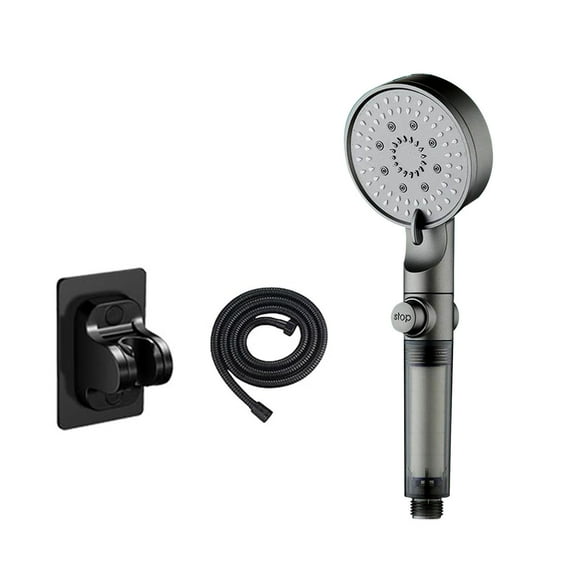PONPRNGY Shower Head 5 Spray Mode Handheld Shower Head with Hose, Adjustable Bracket, Shower Heads High Pressure for RV/Campers