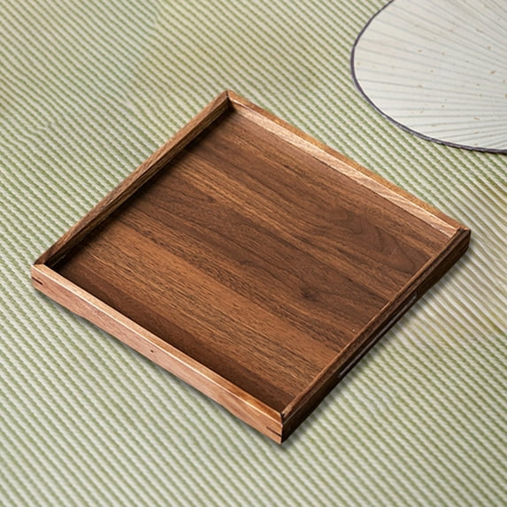 PONPRNGY Small Bamboo Serving Tray, Small Food Tray for Eating and Serving Coffee, Tea