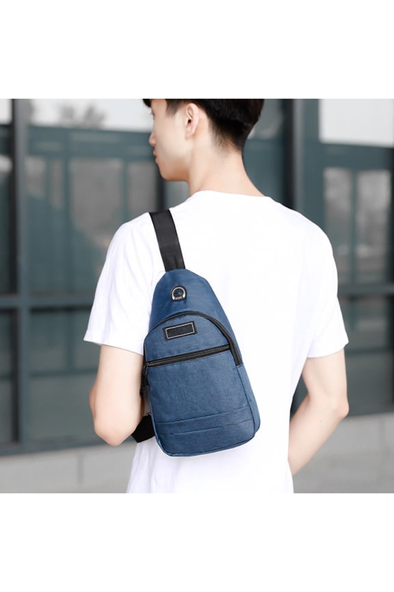 Small Sling Bag Crossbody Backpack Over the Shoulder Bag for Men Women Travel Outdoors, Lightweight Chest Pack