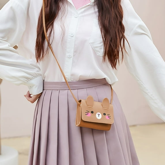 PONPRNGY Small and Cute Mini Western-style Children's Coin Purse