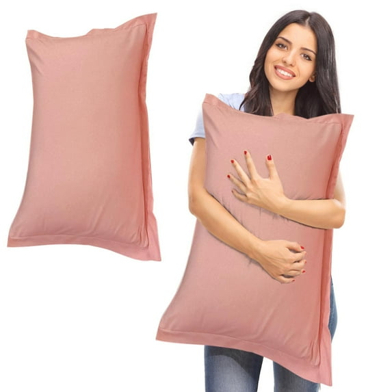 PONPRNGY Solid color Pillowcase Set Cotton Pillowcases 2 Pack - Lightweight & Breathable