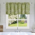thumbnail image 1 of PONPRNGY Spring Summer Floral Curtain Valances for Kitchen Window Rod Pocket Valance Windows Treatments 1 Panel Short Toppers Curtains 55x18 Inch for Bedroom Living Room Décor, 1 of 6