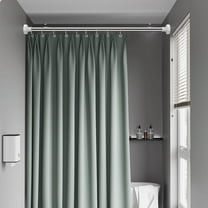 PONPRNGY Stainless steel Expandable Window Shower Curtain Tension Rod Oval Head Clothes Hanging Bar Rail for Closet Wardrobe, No Drilling