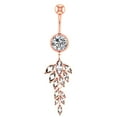 thumbnail image 1 of PONPRNGY Surgical Steel Belly Button Rings, Clear Navel Rings, Belly Piercing Jewelry, 1 of 2
