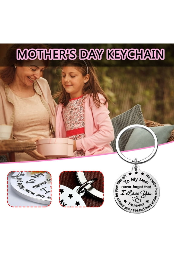 To My Mom Mother's Day Stainless Steel Keychain Is the Gifts for Mom