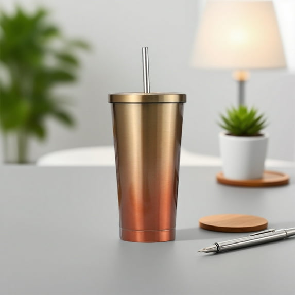 PONPRNGY Tumbler Double Wall Vacuum Insulated Travel Glitter Mug,Stainless Steel Tumblers with Lid and Straw, Powder Coated Coffee Cups for Woman