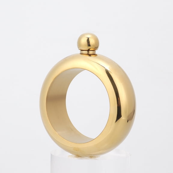 PONPRNGY Wine Flask Gift, NonRusty Stainless Steel Flask Bracelets for Whiskey