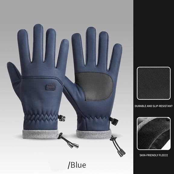 PONPRNGY Winter Cycling Gloves Cold Weather for Men Women Touchscreen Waterproof Windproof Hand Warm Thin Gloves for Running Driving Golf Winter Work Walking Ski Glove Liners