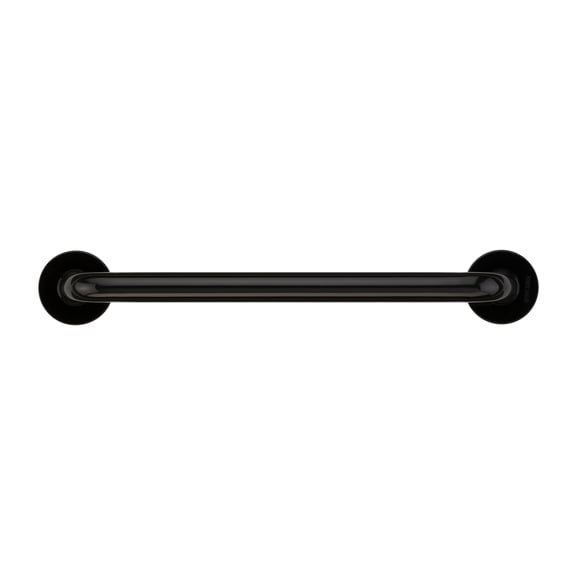 PONTE GIULIO Contractor Series Straight Vinyl Coated Grab Bar With Safety Grip and Cover Flange - 1 1/4" Diameter-Size:18"
