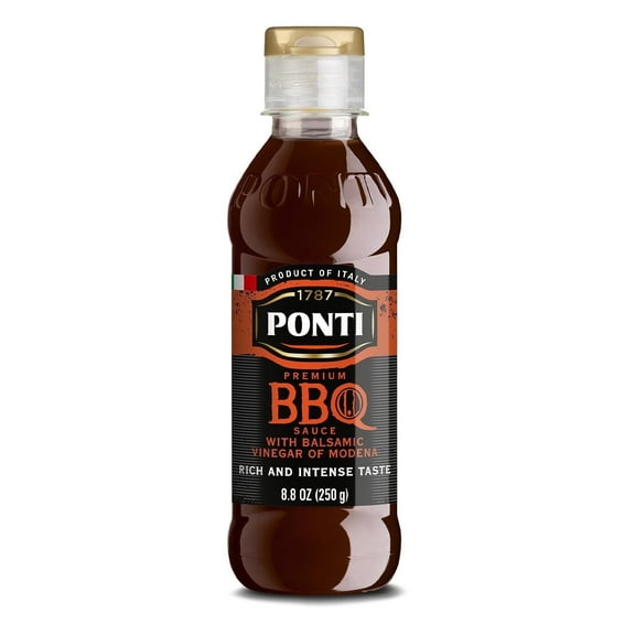 PONTI BBQ Glaze with Balsamic Vinegar of Modena, 8.8 oz