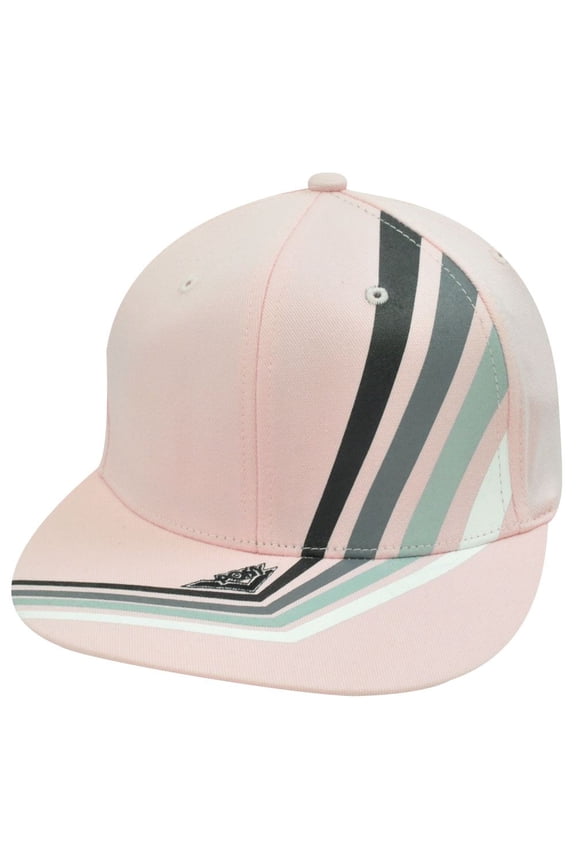 PONY LIGHT PINK HAT CAP FLAT BILL FLEX FIT MEDIUM LARGE