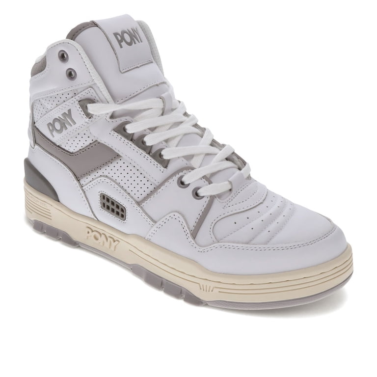 Pony M-100 Hi Black Grey Men Size‎ 11 Basketball Sneakers Hightop Retro Leather P.O.N.Y. M-100 - Black/White - Mens Shoes main image 3