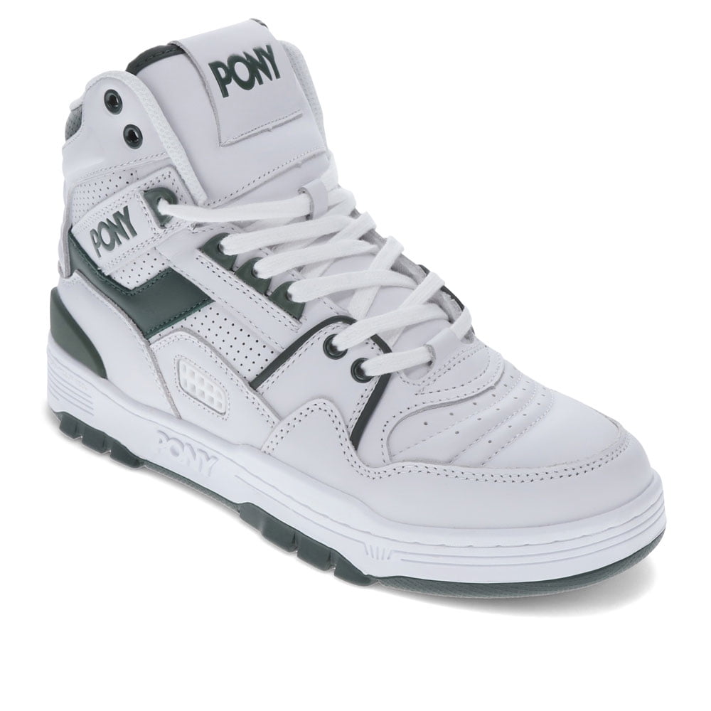 Mens Pony M100 Shoe Size: White Sycamore Basketball