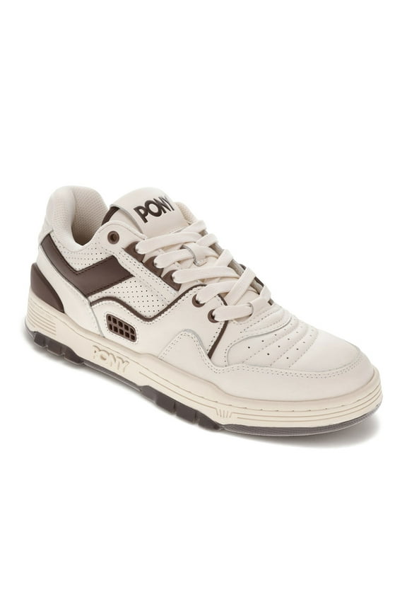 PONY Mens M100 Low Genuine Leather Premium Lace Up Athletic Sneaker Shoe