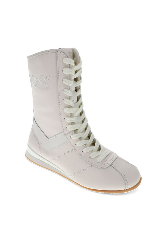 PONY Womens KO-80 High Classic Genuine Leather and Suede Premium Lace Up Athletic Sneaker Shoe