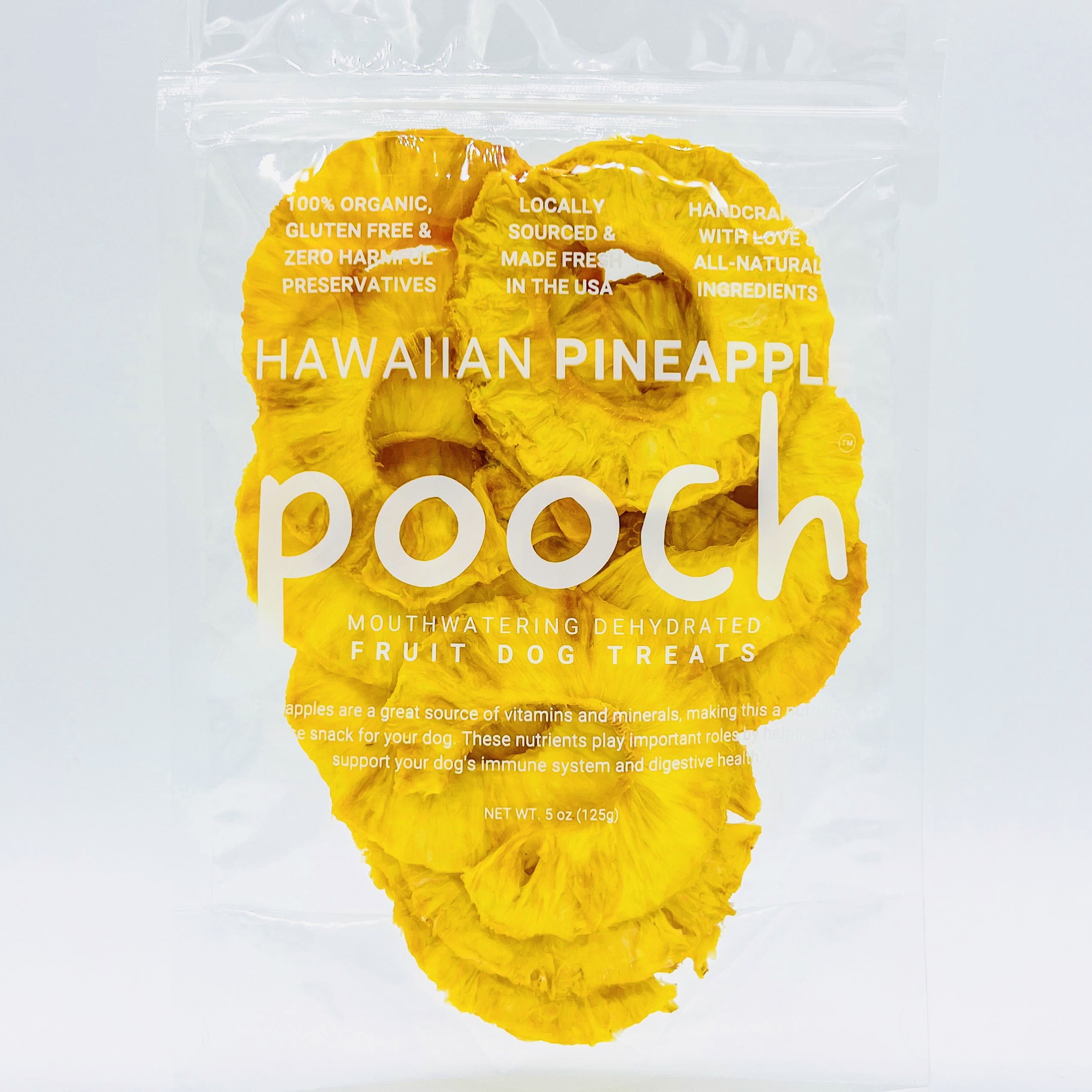 POOCH Organic Hawaiian Pineapple Dehydrated Superfruit Dog Treats