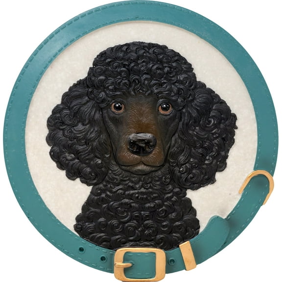 POODLE STEPPING STONE / DECORATIVE WALL PLAQUE