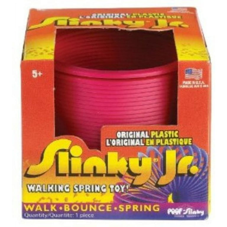 POOF Slinky Model 115 Plastic Original Slinky Jr. in Box Single Item Assorted Colors Multi Colored