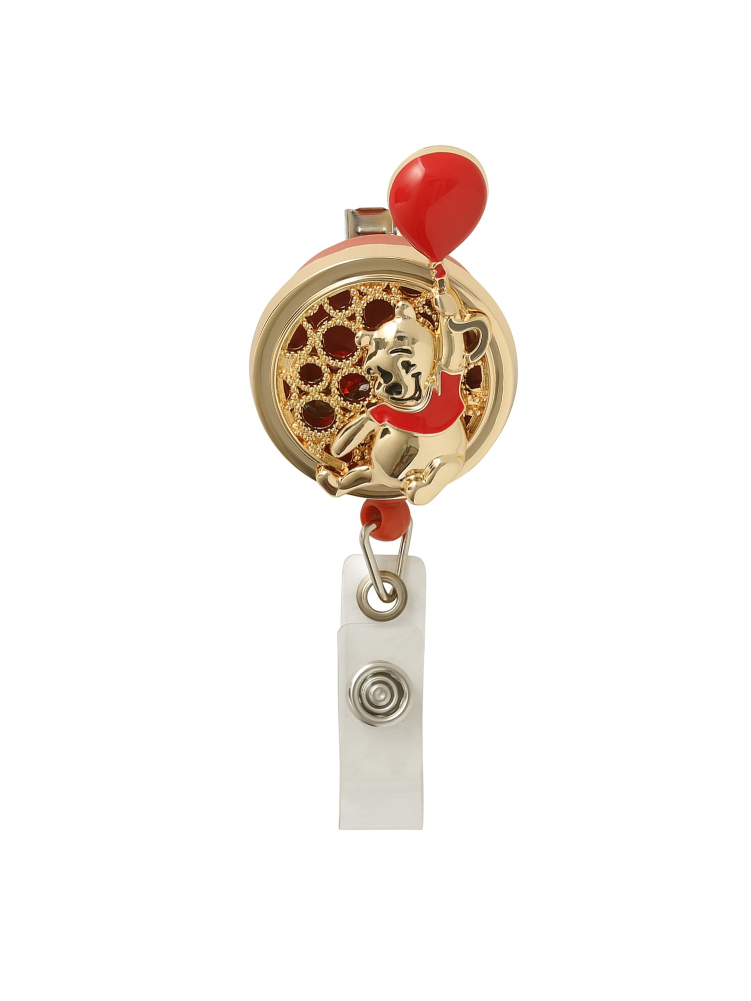 Disney Winnie The Pooh Retractable Badge Reel With Alligator Clip