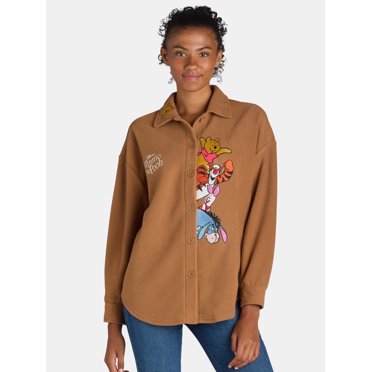 No Boundaries Junior's Plaid Shacket - Walmart.com
