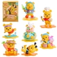 thumbnail image 1 of HAPPY HAUL Disney Winnie the Pooh Hunny Crew Designer Figures, Surprise Collectible Toy Figure in Blind Box with Shimmery Finishes, 4 Inches Tall, Short-Run Drop, Ages 8 and up, 1 of 6