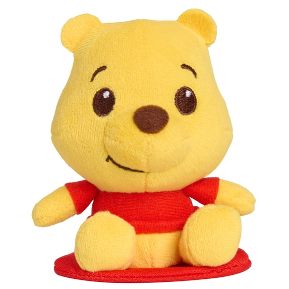 Disney Perch’d Shoulder Plush Winnie the Pooh, Collectible 3.75\" Plush, for Boys and Girls Ages 3 and up