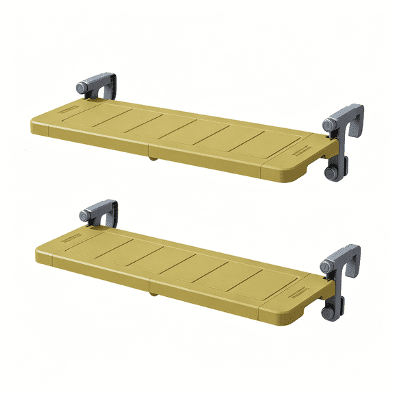 POOLHACKER 2 Pack Poolside Bar for Above Ground Round Pools, Swim Up Table Set with Smart Fold, Holds 50 lbs Each, Weather Resistant for Parties