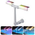thumbnail image 1 of POOLHACKER Solar Pool Fountain with Color Changing LED, Dual Spray Cools Water Up to 15°F, Auto On/Off Timer & Remote for Above & Inground Pools, 1 of 6