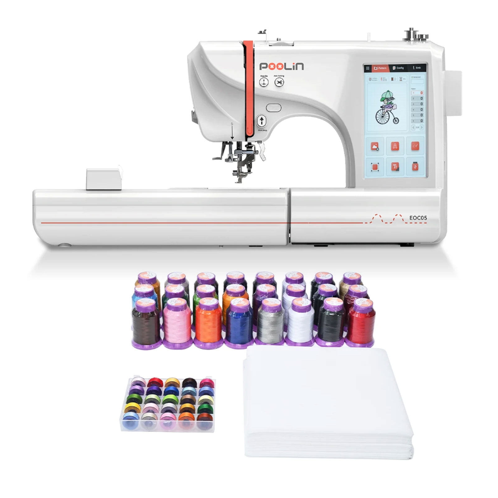  Brother Embroidery Machine, PE550D, 125 Built-in Designs  including 45 Disney Designs, 9 Font Styles, 4 x 4 Embroidery Area, Large  3.2 LCD Touchscreen, USB Port