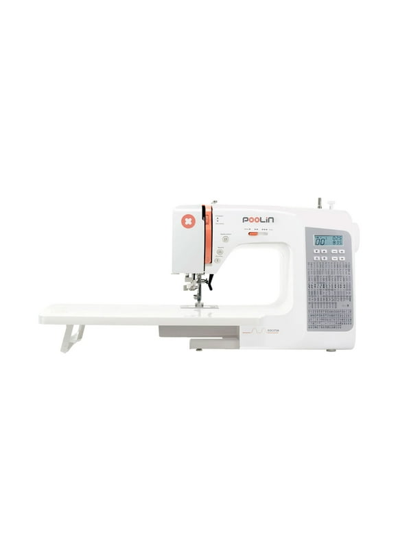POOLIN EOC2720 Homeuse Sewing Machine Heavy Duty Computerized with Built-in 200 Stitches