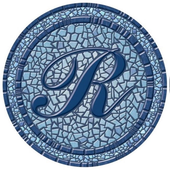 POOLSAIC™ 67B00-0043R 59 in. dia. Monogram Mosaic Poolsaic Mat- R