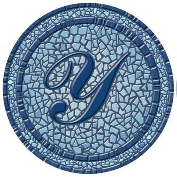 POOLSAIC™ 67B00-0044Y 29 in. dia. Monogram Mosaic Poolsaic Mat- Y