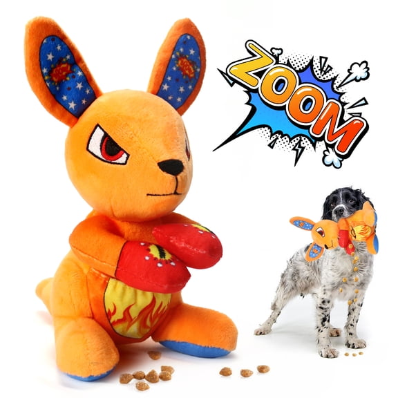 POOPONE Large Squeaky Dog Toys:Dog Toys for Aggressive Chewers with Crinkle - Chew Toys for Large,Medium,and Small Breeds- Plush Dog Toys to Keep Them Busy