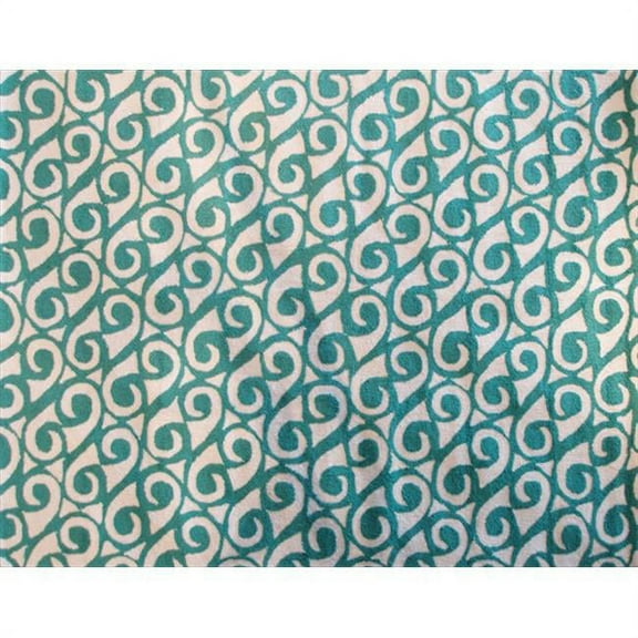 POP Accents PA0097D Yang Teal - 5 ft x 7 ft Space Rug